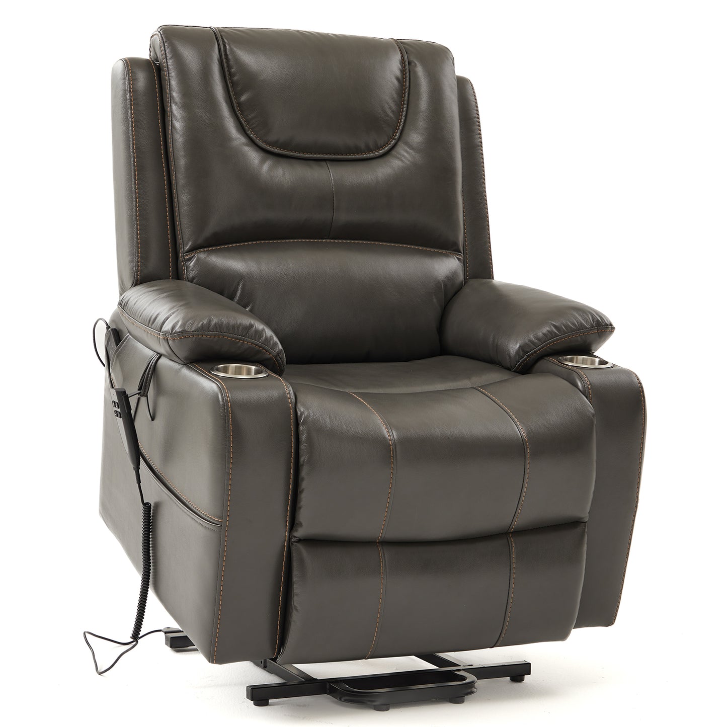 Dynox Home Power Large Lift Chairs Recliners with Massage and Heat and Cup Holders