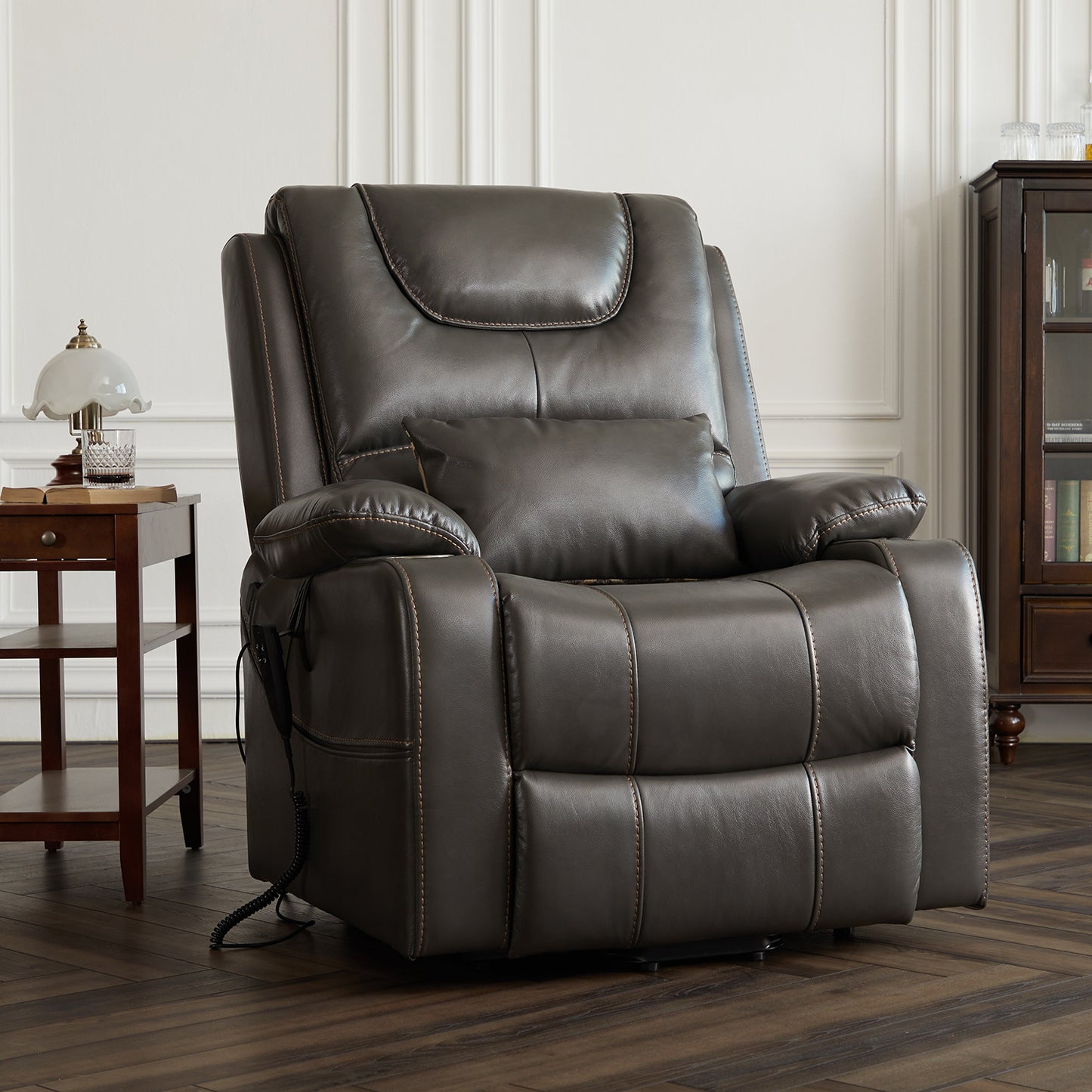 Dynox Home Power Large Lift Chairs Recliners with Massage and Heat and Cup Holders